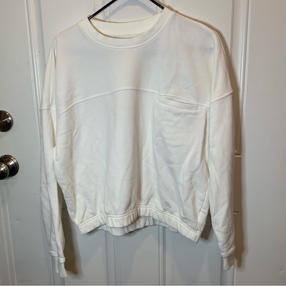 Vuori Women’s Sedona Sport Crew Sweatshirt Shade White Size L Retail $128.00 - Picture 7 of 11